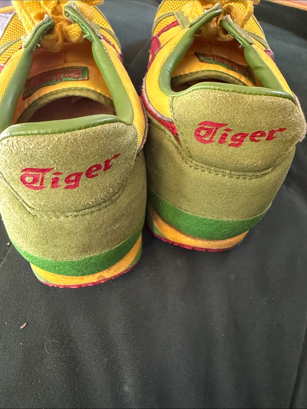 Onitsuka Tiger by Asics Yellow, Green & Red Retro Sneakers - Picture 6 of 6